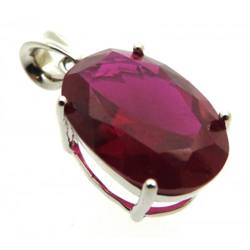 Siberian Ruby Quartz Sterling Silver Pendant 02